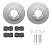Dynamic Friction Company Front Geospec Brake Rotors with Ultimate Duty Performance Brake Pads includes Hardware 4412-76009