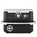 Ninja Foodi FlexDrawer Dual Zone Heißluftfritteuse, Air Fryer mit 10,4-Fach und Herausnehmbarem Trenner, Antihaftbeschichtung, Spülmaschinenfester Korb, 7-in-1, Schwarz AF500EU