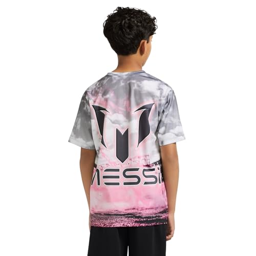 Boys' Lifestyle Short Sleeve Top, Loose-fit Shirt with Logo, Comfortable3