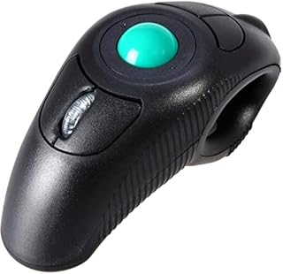 EIGIIS 2.4G Ergonomic Trackball Handheld Finger USB Mouse Wireless Optical Travel DPI Mice for PC Laptop Mac Left and Right Handed