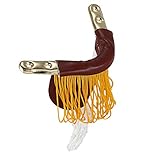 PU-Buegeleisen und Fransen in goldener Farbe machen diese Netztaschen sehr stilvoll.