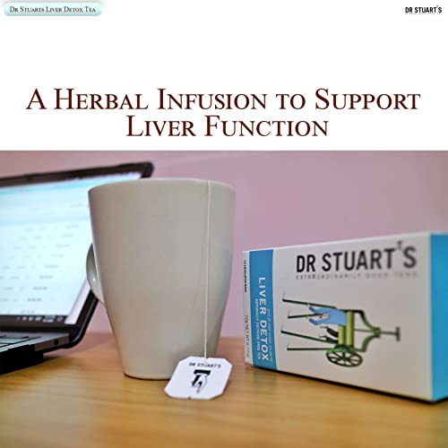 Dr Stuarts Liver Detox Tea Bags | 22g (15 Teabags) | Natural Herbal Infusion for Detoxification Support | Promotes Liver Health and Cleansing | Refreshing Flavor