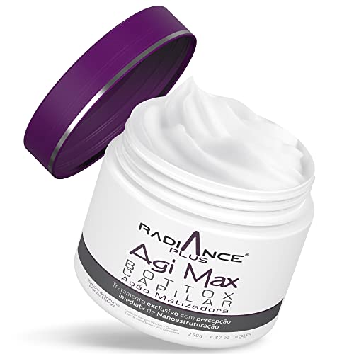 Hair Bottox Radiance Plus Volume Reductor, 250g, Natural Thermal Mask Moisturizer with Hydrating Vitamin E, Omegas, and Nourishing Macadamia Oil, 8.81 oz.