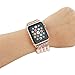Imymax Replacement for Apple Watch Band 38mm/40mm Handmade Beaded Elastic Stretch Faux Pearl Bracelet Replacement iWatch Strap/Wristband for iWatch Series 4/3/2/1 - Pink for Women Girl