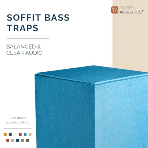 Image of Timber Acoustics Soffit Bass Traps | Premium Low-Frequency Absorption for Balanced & Clear Audio | Acoustic Room Treatment | Soundproof Corner Panels (Wine, 6ft x 12in)