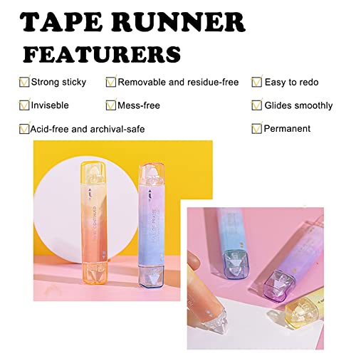 Bitosee White Out Correction Tape And Double Sided Tape Roller, Cute Quick Dry Japan White Out, With Permanent Adhesive Tape Runner, For School Office Instant Correction & Scrapbook Supplies(Sh-C) #TOP4