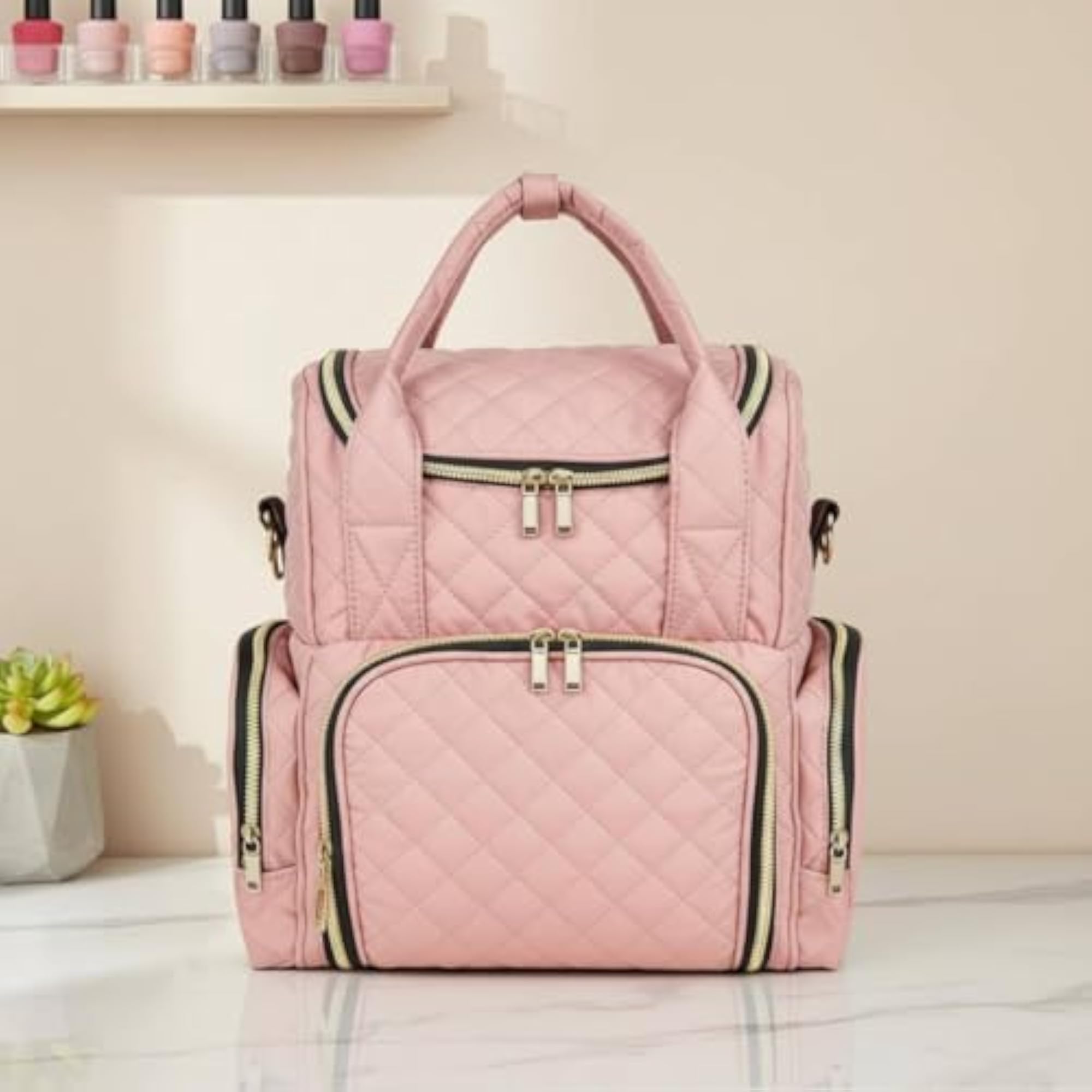 Double Layer Nail Bag Large Capacity Cosmetic Case