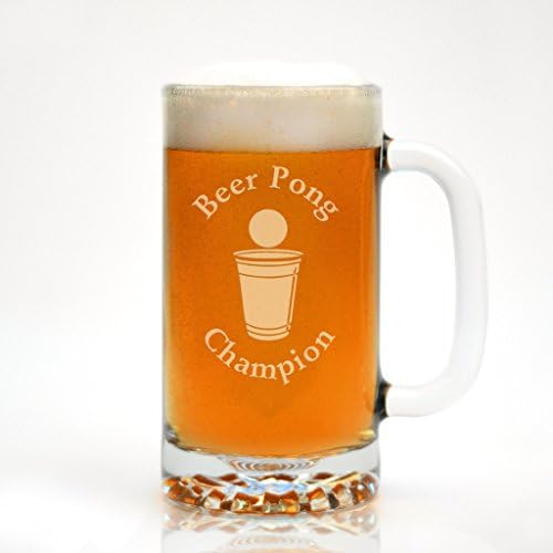 Engraved Beer Pong Champion 25 oz. Beer Mug