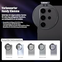 NEEWER 67mm Clip On Variable ND2-ND32 Handy Objektiv Filter Set Telefon Clip mit magnetischem Adapterring/Cold Shoe/Verriegelungsknopf HD Filter für iPhone 16 15 Pro Max 14 13 Galaxy S22 S23 S24 Ultra – Ansicht 4
