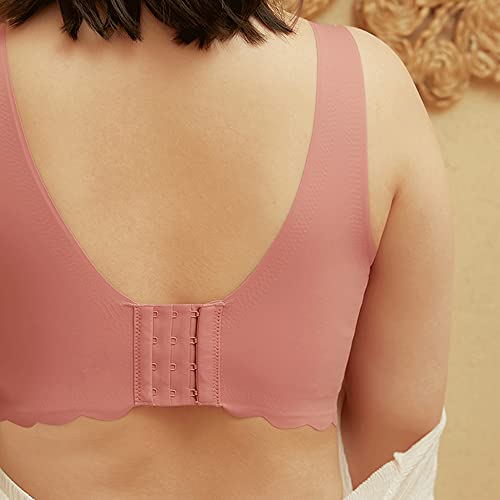 Soutien-gorge de sport sans fil grande taille vert clair confortable 100B
