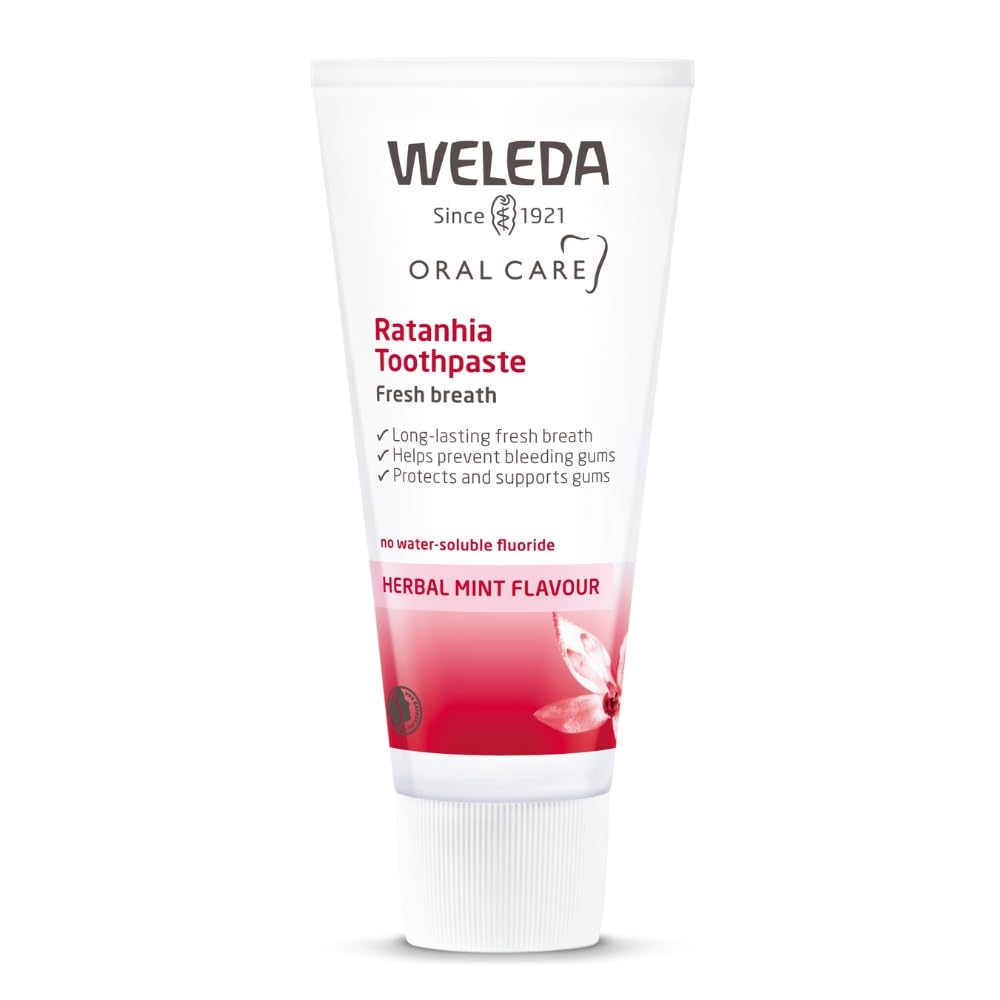 Weleda Ratanhia Toothpaste 75 ml for Sensitive Gums & Bleeding