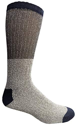 Image of Yacht & Smith Mens & Womens Cotton Thermal Crew Socks, Cold Weather Boot Sock Shoe Size 8-12