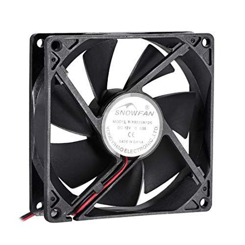 Snowfan ventilateur de refroidissement 92mm DC 12V YY9225H12S Sourcingmap
