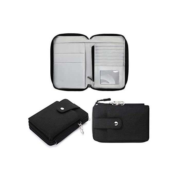 Vemingo Passport Wallet, RFID Travel Document Organizer with Crossbody