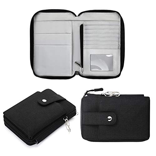Vemingo Passport Wallet, RFID Travel Document Organizer with Crossbody