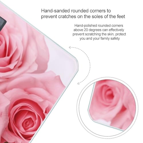 Báscula digital para peso corporal Pink Fresh Roses miniatura 4