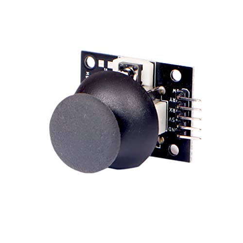 Image of Prakti PS2 Dual Axis XY Joystick Module | Analog Joystick Breakout Sensor with Push Button | Compatible with Arduino, ESP32, Raspberry Pi, STM32 & DIY Robotics Projects | Dual Axis Control | Analog Output | Push Button Switch