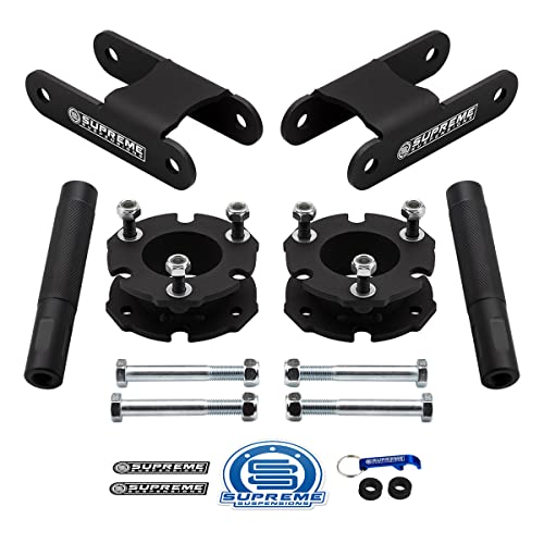 Supreme Suspensions - 2.5" Front + 2" Rear Lift Kit for 2016-2017 Chevy Colorado/GMC Canyon 2WD 4WD - High-Strength Steel Suspension Lift Kit with Tie Rod Reinforcement Sleeves