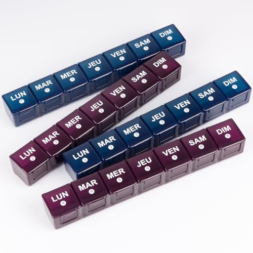 Mossime Portapillole Mensile, Portapillole Giornaliero 28 Scomparti, Grande Scomparto Per Pillole Con Scatola Antipolvere Per Vitamine, Oli Di Pesce, Medicina