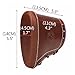 TOURBON Leather Recoil Pad Slip On Adjustable Shotgun Stock Extension Rifle Buttstock Cover for Hunting Shooting (Brown)