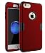 iPhone 6 Case, iPhone 6s Case, TOPSKY Three Layer Heavy Duty High Impact Resistant Hybrid Protective Case For iPhone 6 and iPhone 6S (Only For 4.7"),with Screen Protector and Stylus, Red/Black