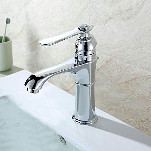Robinet cuivre poignée simple à un seul trou pour lavabo et vasque - 6