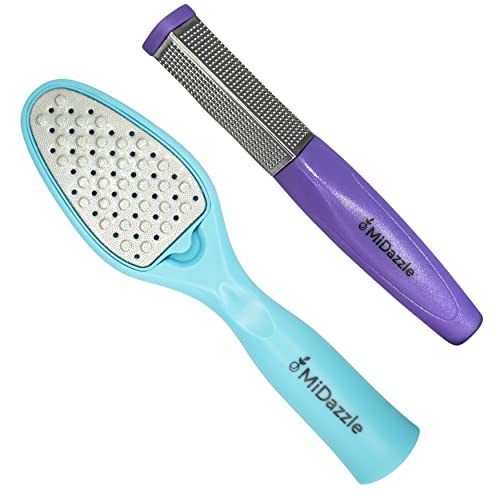 Image of Midazzle Triangle & 3 in 1 Rectangle Foot Scrubber, Callus Remover - Colors May Vary - (Pack of 2)