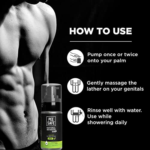 Pee Safe Natural Intimate Wash for Men 100ml - Image 6