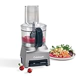 Cuisinart Food Processor, 5-Cup Capacity, Chop and Shred with Reversible Disc, Universal Chopping Blade, Compact Base, High-Performance Motor, Cord Storage, Silver (FP-5C)