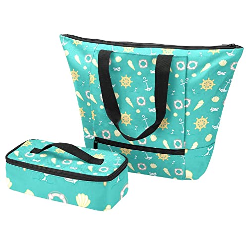 Sacs isolants pour voyage et école avec motif géométrique coloré unique