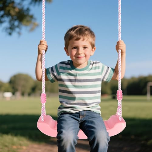 Asiento infantil colgable que soluciona desniveles con cuerda ajustable 4