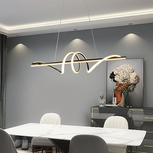 Décoration d'intérieur moderne à LED en fer avec suspension réglable - 4
