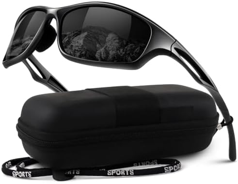 LINVO Gafas de sol Hombre Polarizadas Gafas Ciclisme Deportivas T...