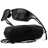 LINVO Lunettes de Soleil Homme Femme Polarisées Légère Sport Conduite Cyclisme Pêche 100% Protection UV400 CAT 3 CE
