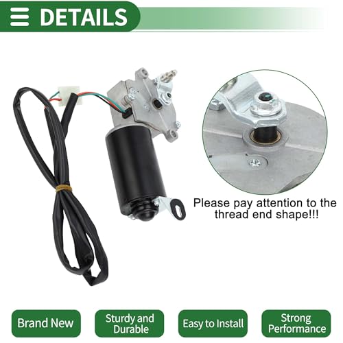 Image of Motoforti Windshield Wiper Motor Car Front Windscreen Wiper Motor Replacement for Jeep CJ5 CJ7 1976-1982 No.5453956 /5763696 3 Pin