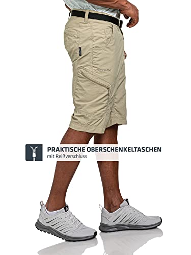 Schöffel Herren Shorts Silvaplana2, vielseitige Wanderhose mit separatem Gürtel, Outdoor Hose mit praktischen Taschen, Asphalt, 52