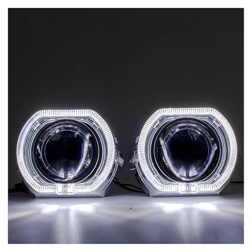 Kit ojos de ángel para faros H7 H4 en viajes nocturnos seguros con lentes de coche 2.5