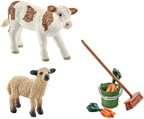 Schleich North America Stable Cleaning Kit with Calf & Lamb