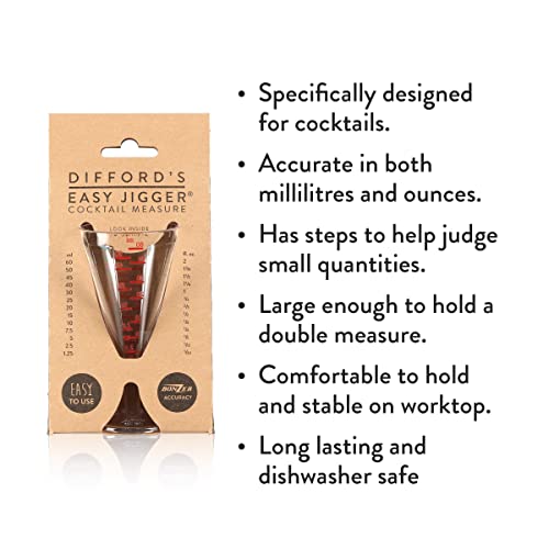 Easy Jigger® Spirit Measure by Difford’s Guide and Bonzer, Transparent/Green, 60 milliliters - Image 3