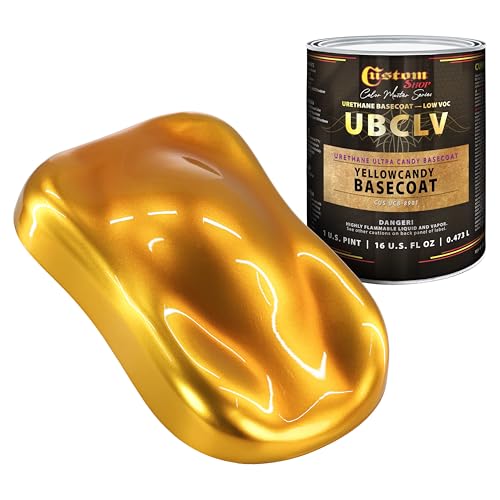 Custom Shop Urethane Ultra Candy Basecoat Paint, Yellow - Pint