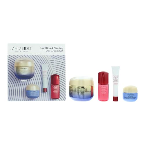 Shiseido Vital Perfection - Juego de regalo de 4 piezas: crema de 50 ml, reafirmante durante la noche