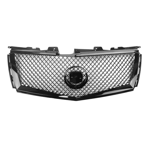 Parrilla delantera para Cadillac CTS 2008-2013, rejilla de malla para parachoques de coche 3