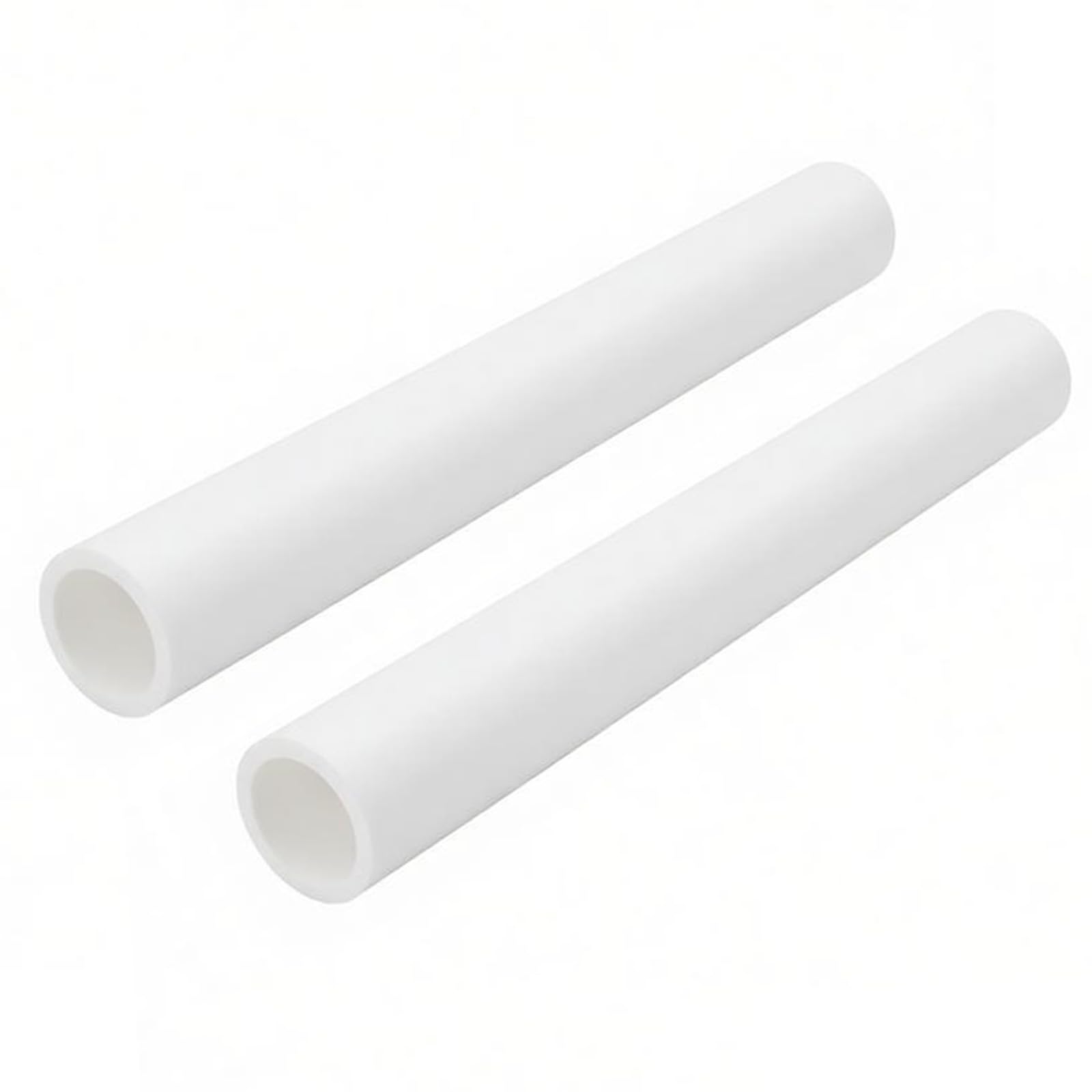 Tube rond en PTFE de 500 mm de longueur haute étanchéité plastique dur blanc