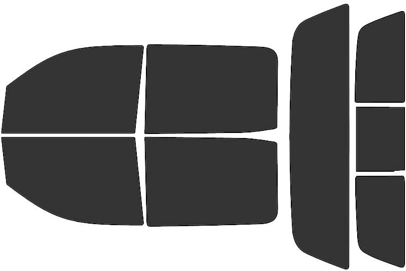 Rvinyl Window Tint Kit Compatible with GMC Sierra 2014-2018 4 Door Crew Cab - Black 20% - Single Ply No Bubble Film - Do it Yourself Vehicle Complete Precut Kit