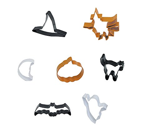 R & M 7 Piece Halloween Cookie Cutter Set With Gift Box, Assorted Colors #TOP21