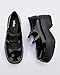 Melissa Women's Farah Platform Mary Janes, Black, 7 Medium US