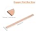 uxcell Copper Flat Bar, 1/16