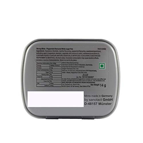 Image of Impact Mints Sugar Free Mints -Ice Mints & Strong Mints - 14g (Pack of 6) (Imported)