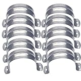 Nge 3inch Rigid Pipe Strap Clamp, Two Hole Strap,U Bracket Tube Clip, Stainless Steel Heavy Duty Pip