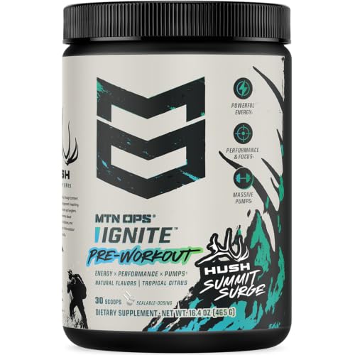 MTN OPS Ignite Pre-Workout, Summit Surge, Customizable Gym Energy